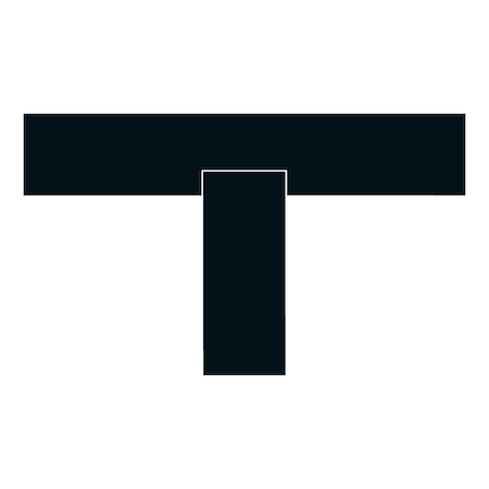 Superior Mark Floor Markings, Ts, 2in, Black IN-40-535I